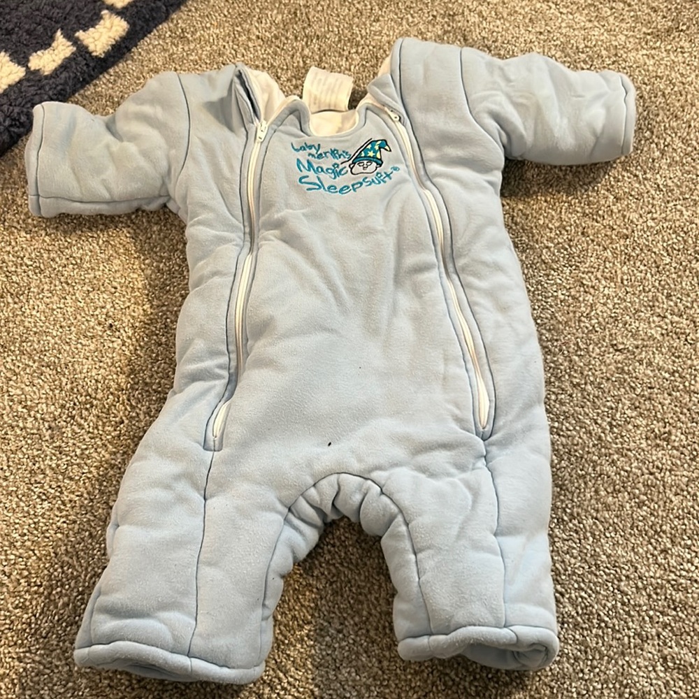 Blue Baby Merlin’s magic Sleepsuit